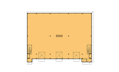Схема комплексного складского решения 3000 м²