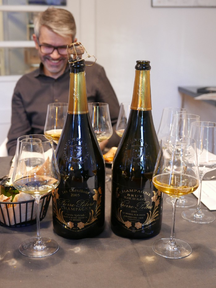 Champagne Pierre Peters Les Chetillons 2005 vs 1995