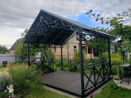 Беседка металлическая кованая