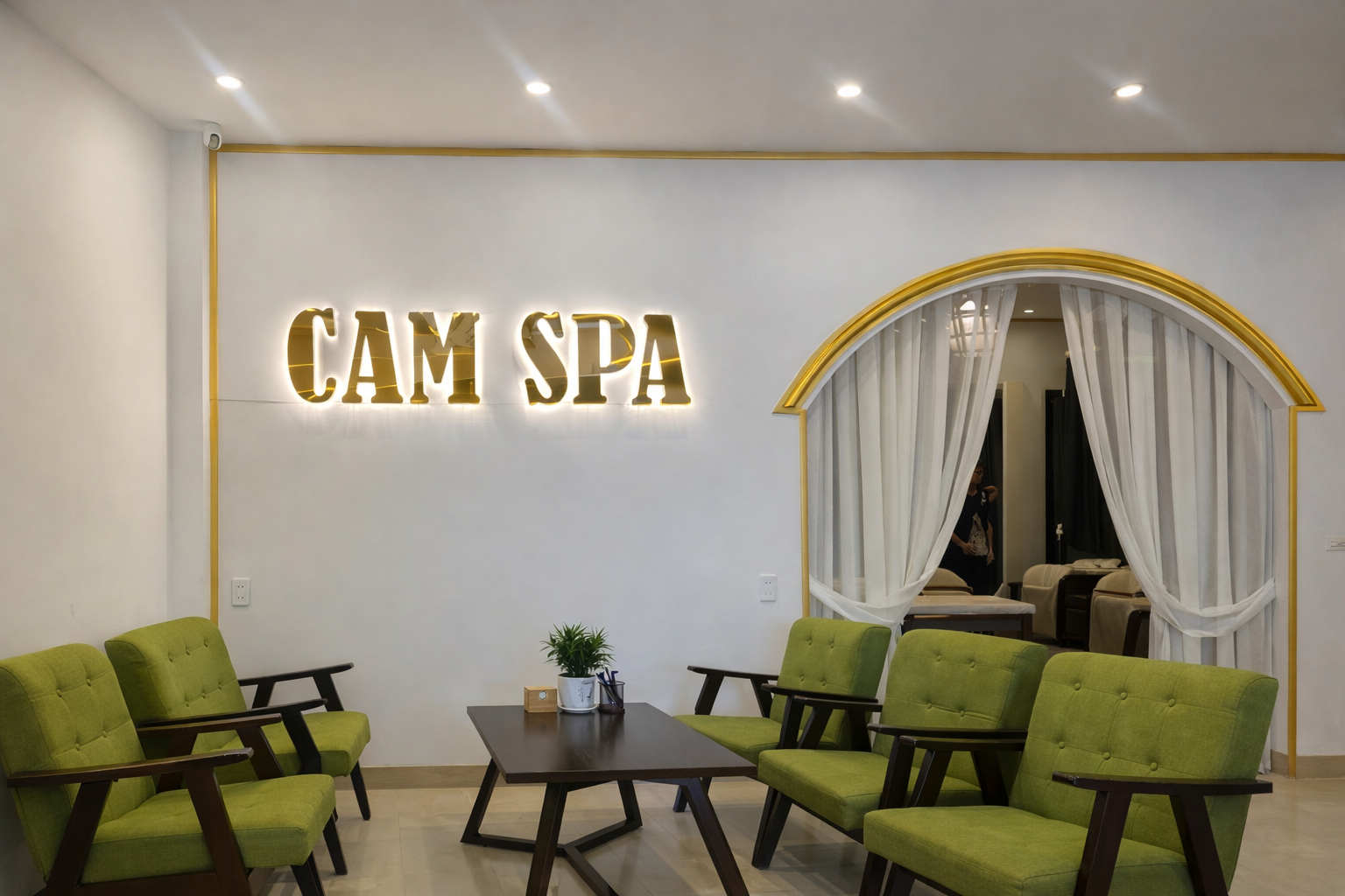 Интерьер массажного салона в Нячанге.