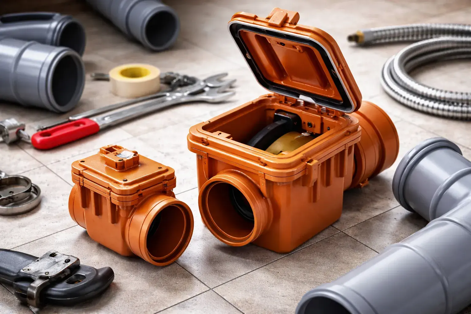 Обратный клапан для канализации