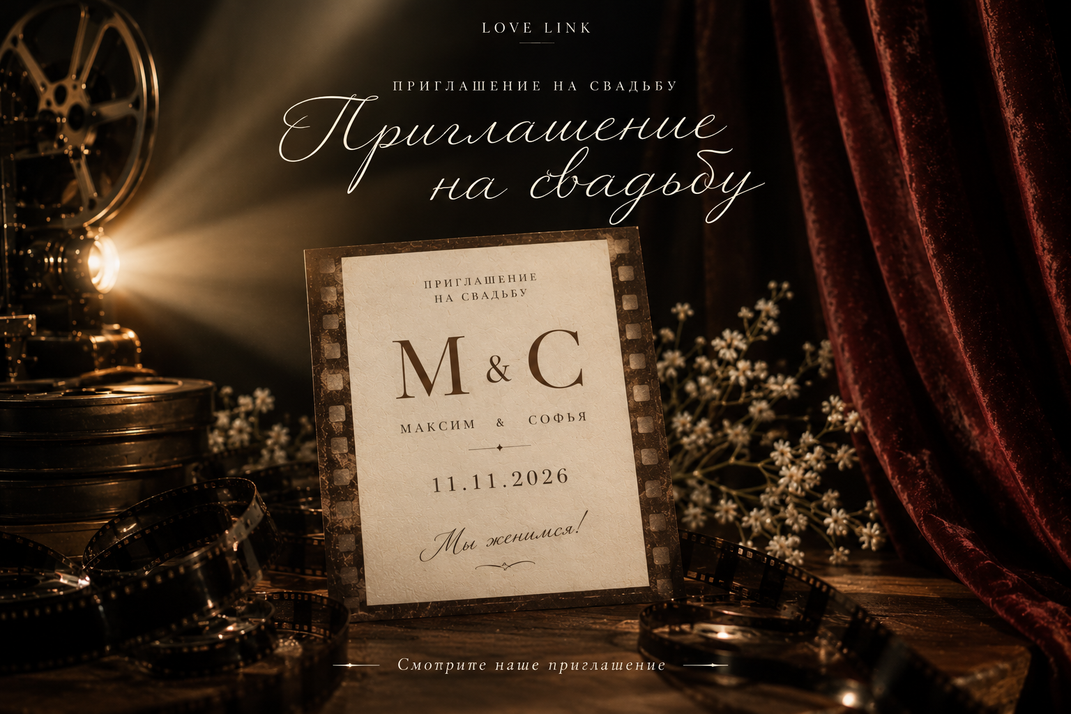 Кинематографическое приглашение «Кино» — София и Максим