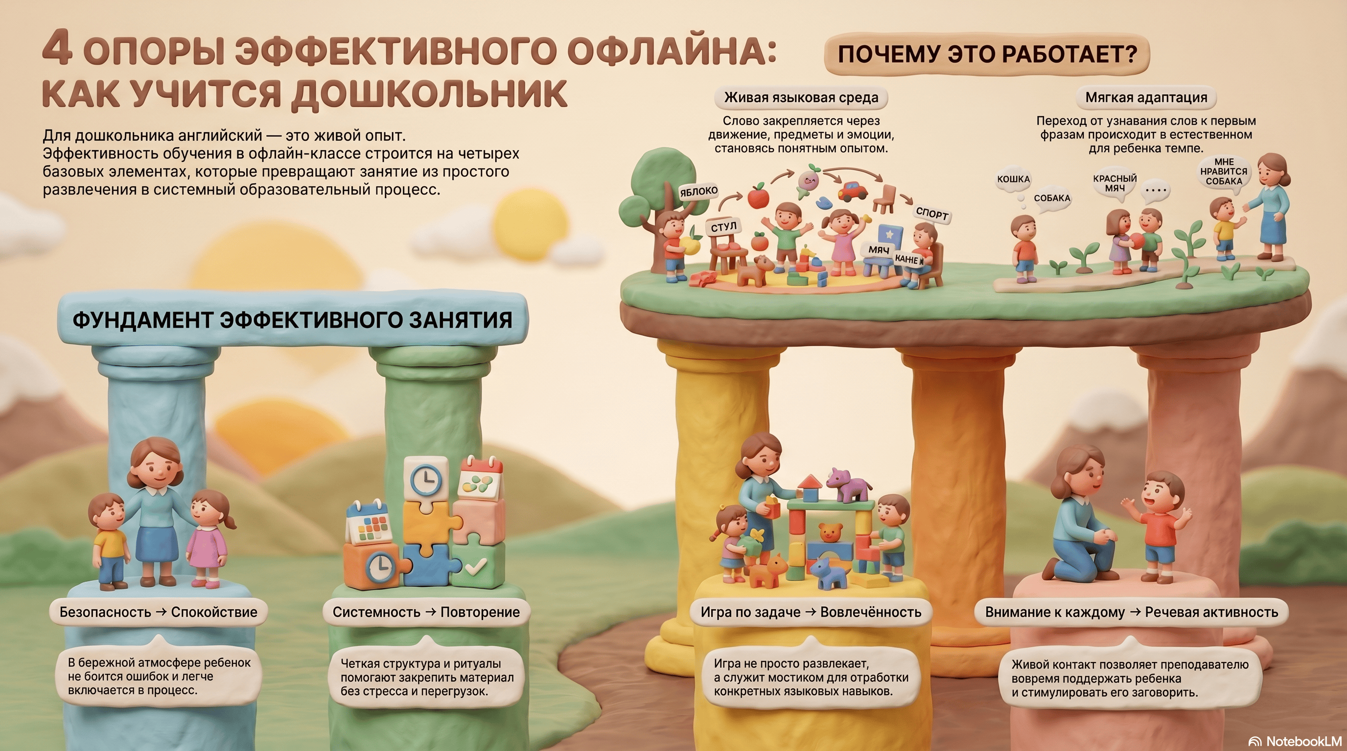 Как получить максимум пользы от очного обучения английскому для дошкольника
