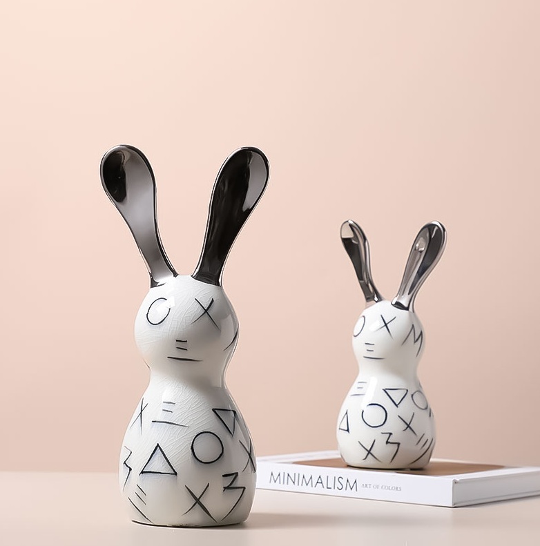 дизайнерские статуэтки кролики