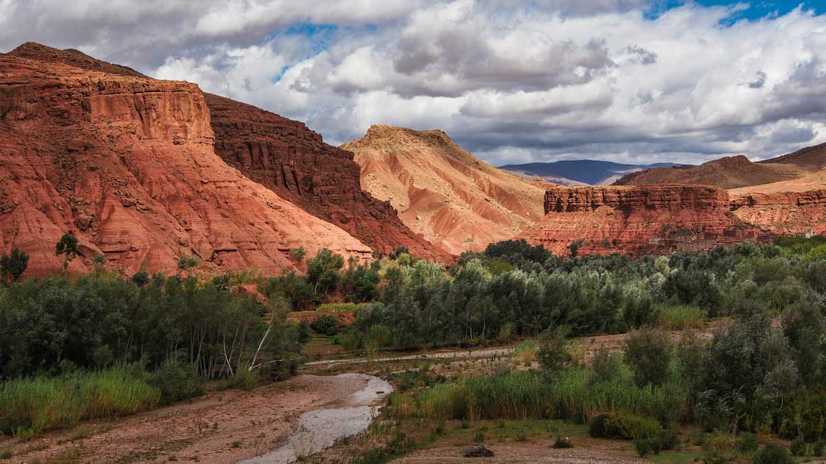 Город Уарзазат (Варзазат) в Марокко