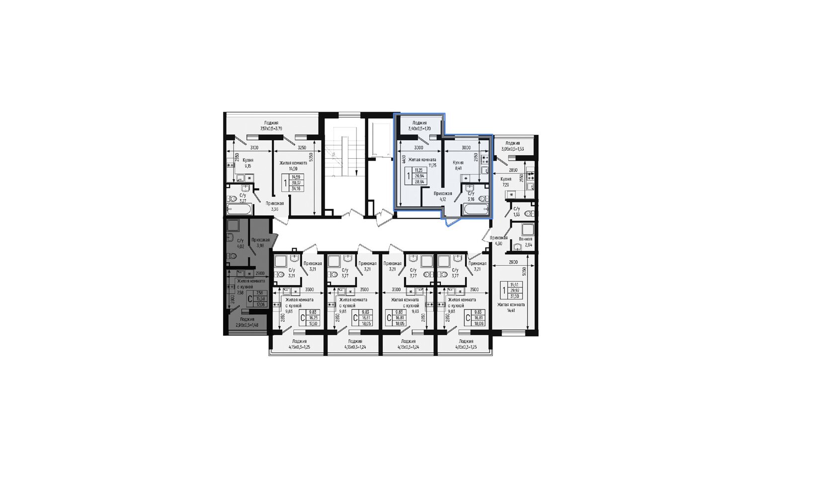 планировка Ботаника Хилс