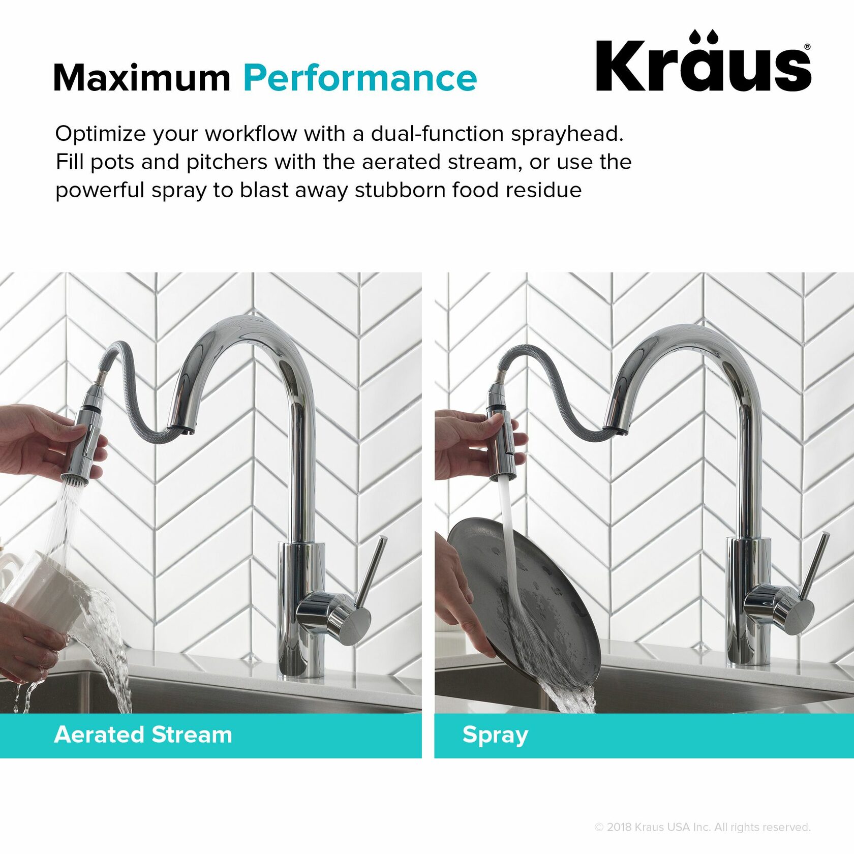 Кухонний змішувач Kraus KPF-2620CH - изображение 8