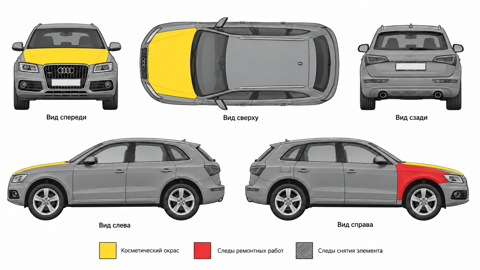 Карта ЛКП Audi Q5