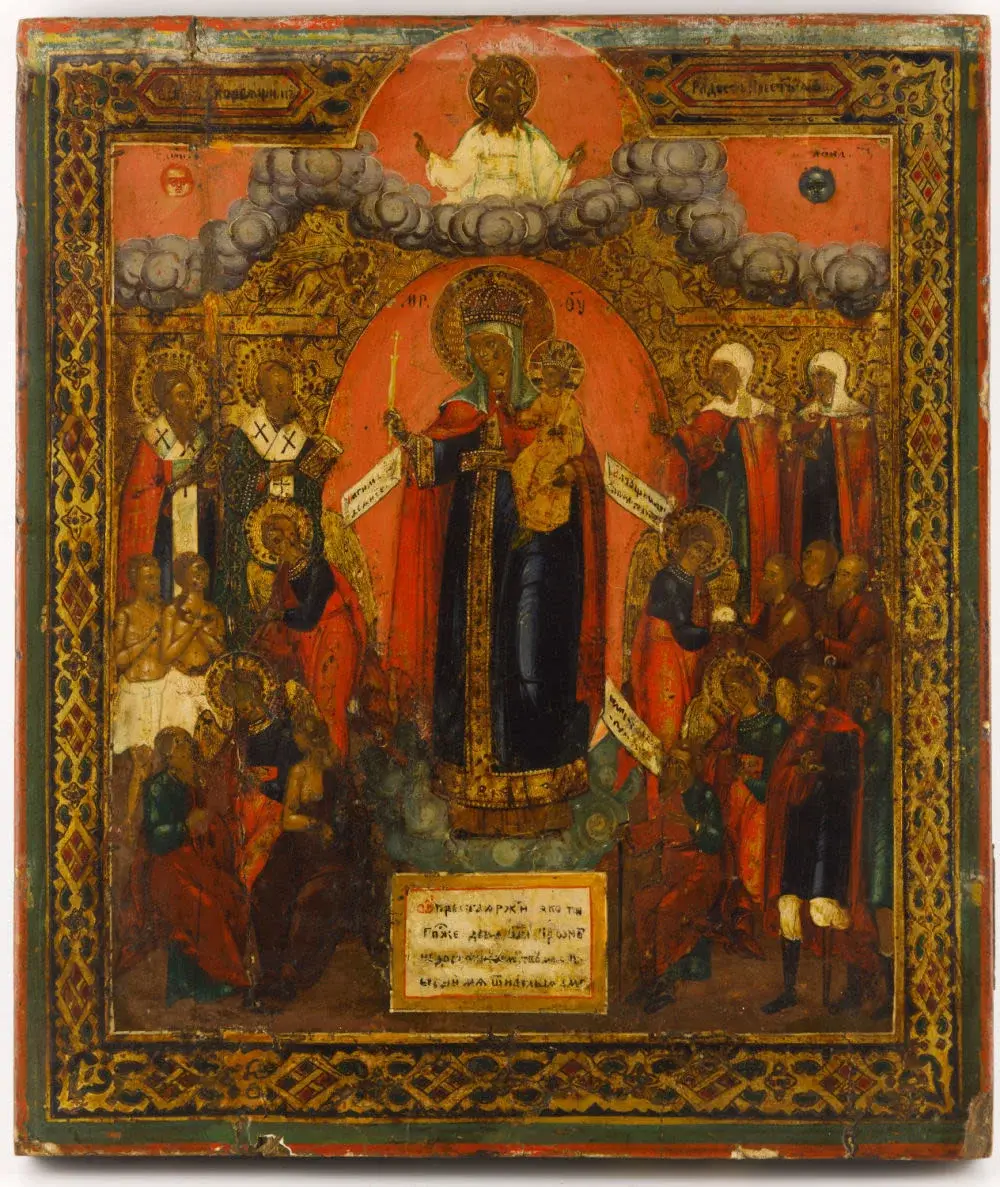 купить старинную икону божьей матери