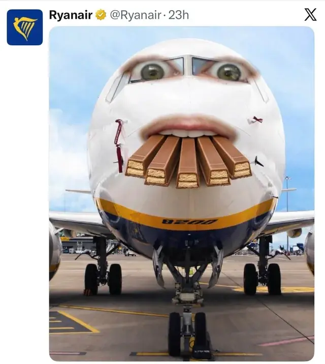Ryanair kitkat meme ita