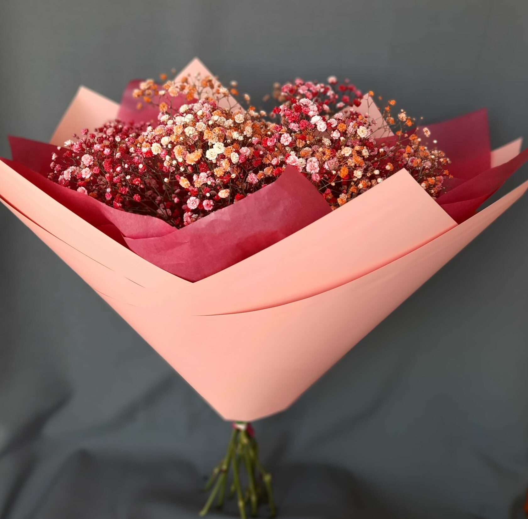 букет из гипсофилы