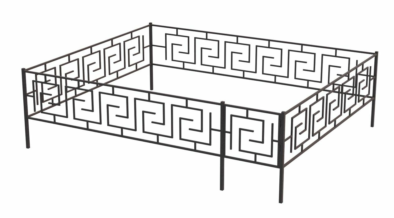 Эскиз оградки на кладбище