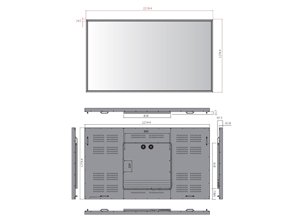 LCD 98" Orion OLSK 9812nl-1