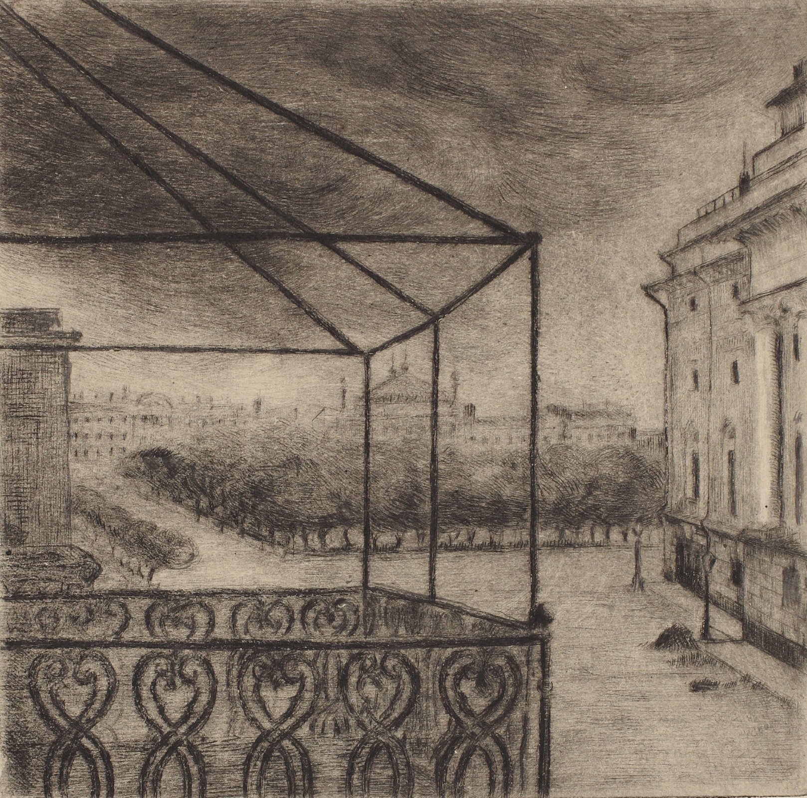  Площадь Александринского театра. 1923 