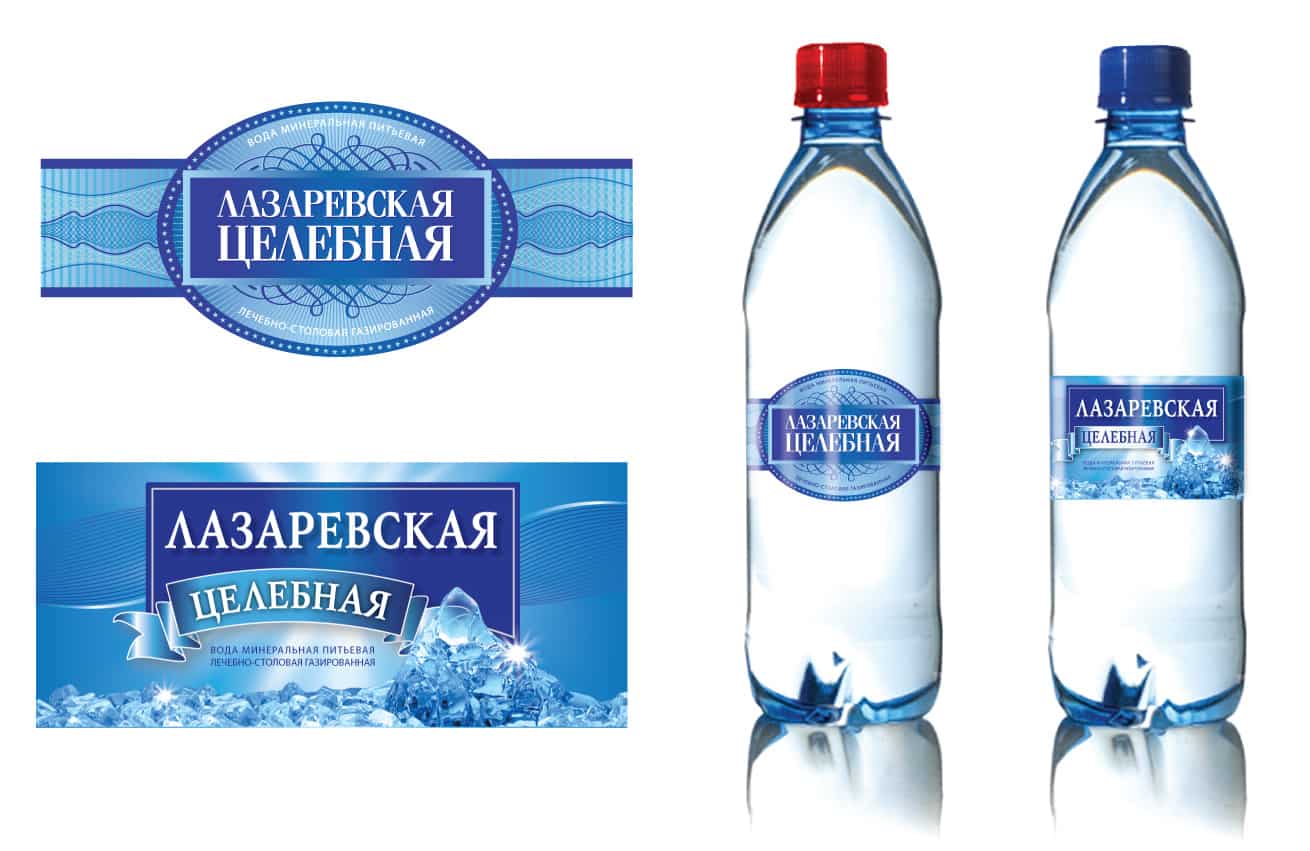 Наклейки на минеральную воду