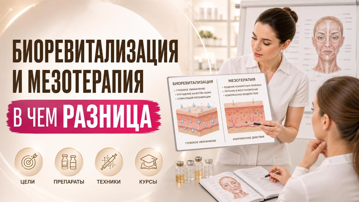 Биоревитализация и мезотерапия: в чем разница и чему обучают на курсах