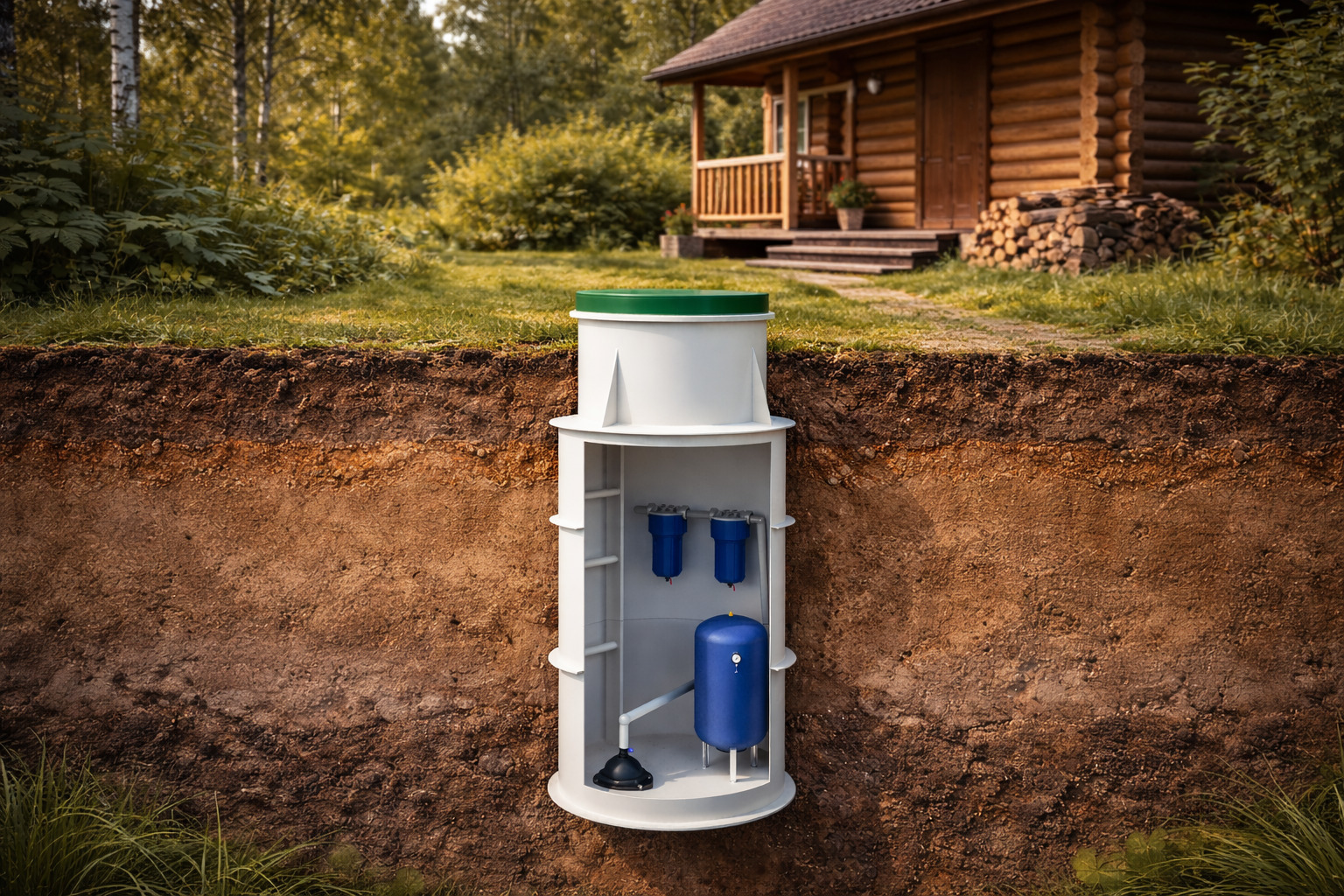 Кессон для бани