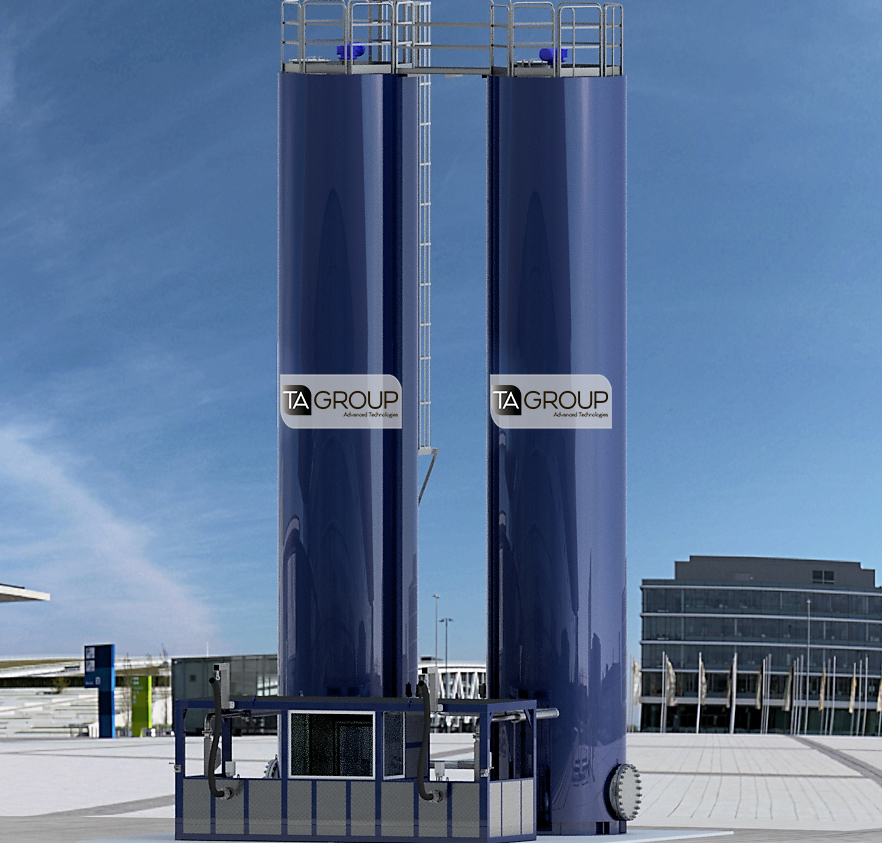 Для безопасной разгрузки битумных автоцистерн в автоматическом режиме, удаленного контроля количества битумных материалов в резервуарах, сохранения их неизменного качества при хранении и дальнейшем нагреве для отгрузки на АБЗ