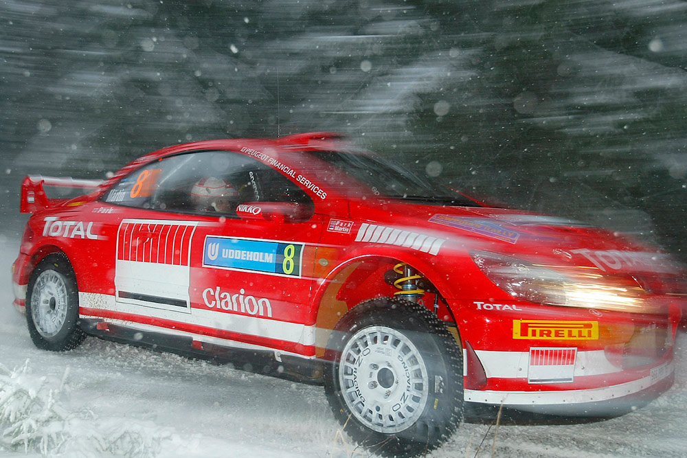 Маркко Мяртин и Майкл Парк, Peugeot 307 WRC (966 PRV 75), ралли Швеция 2005