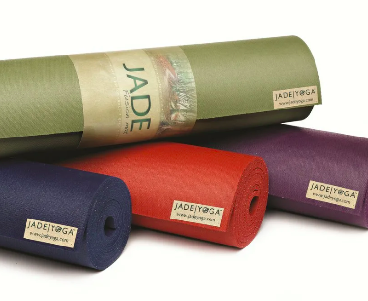 Jade коврики для йоги. Jade Fusion Yoga mat.