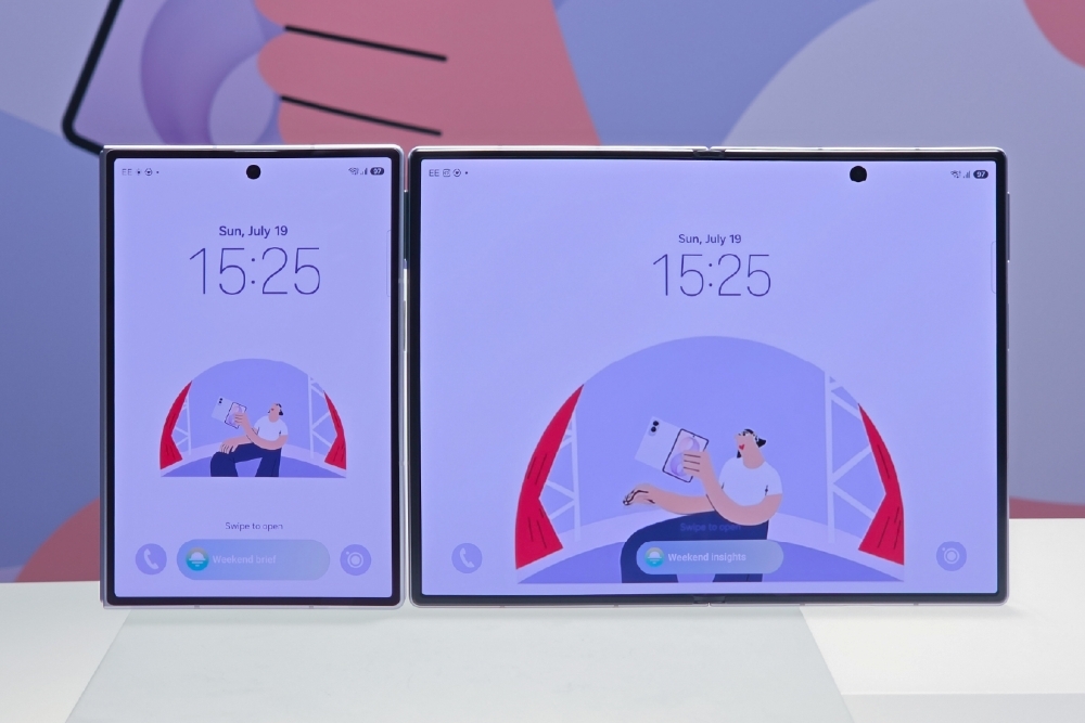 Galaxy Z Fold 8 с внешним экраном 5,5 дюйма и основным экраном 7,6 дюйма
