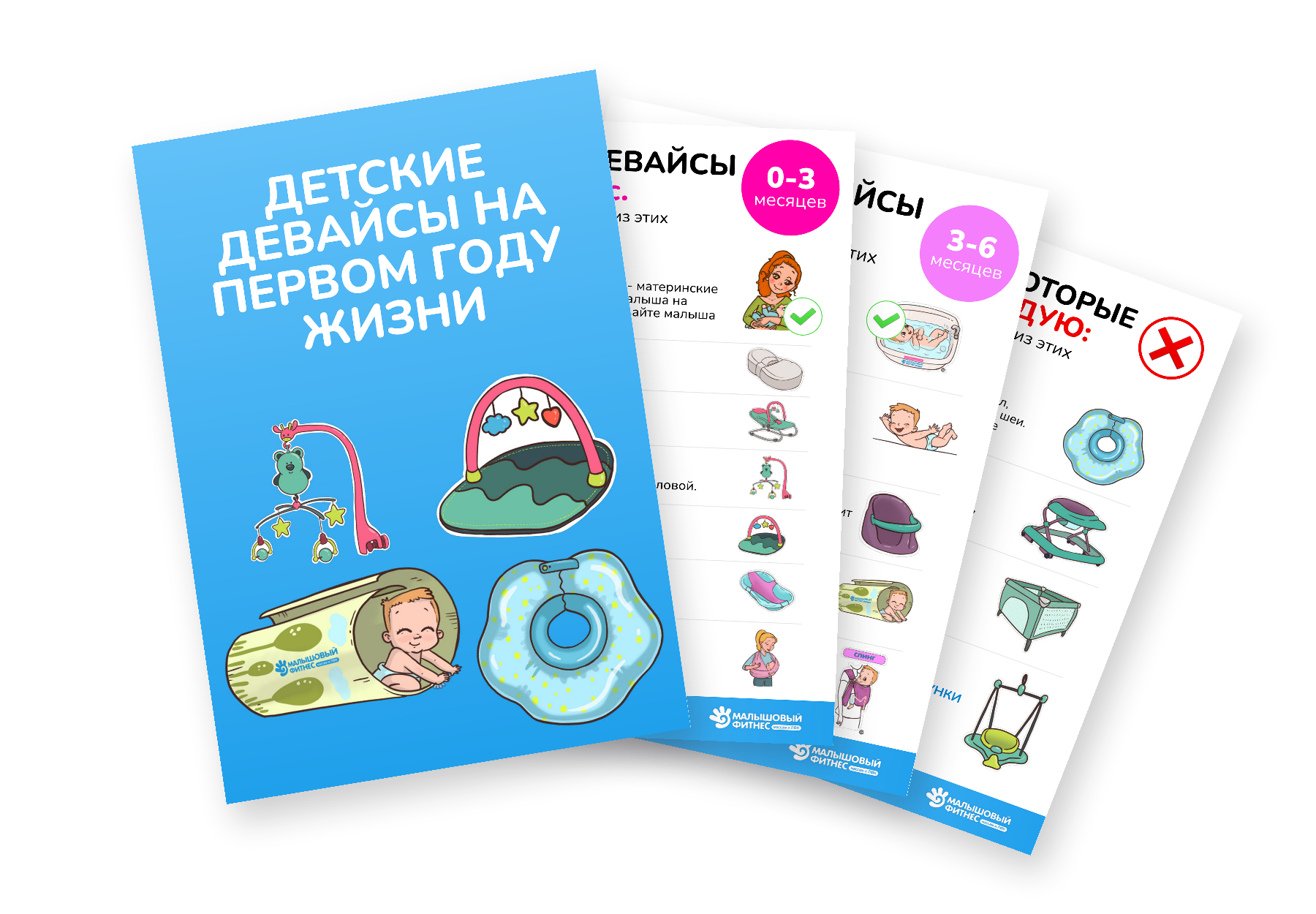 Обложка и страницы гайда о детских девайсах