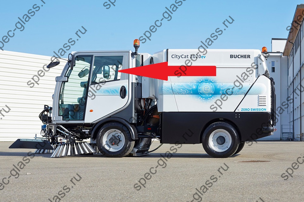 стекло левое bucher citycat 2020 malinari