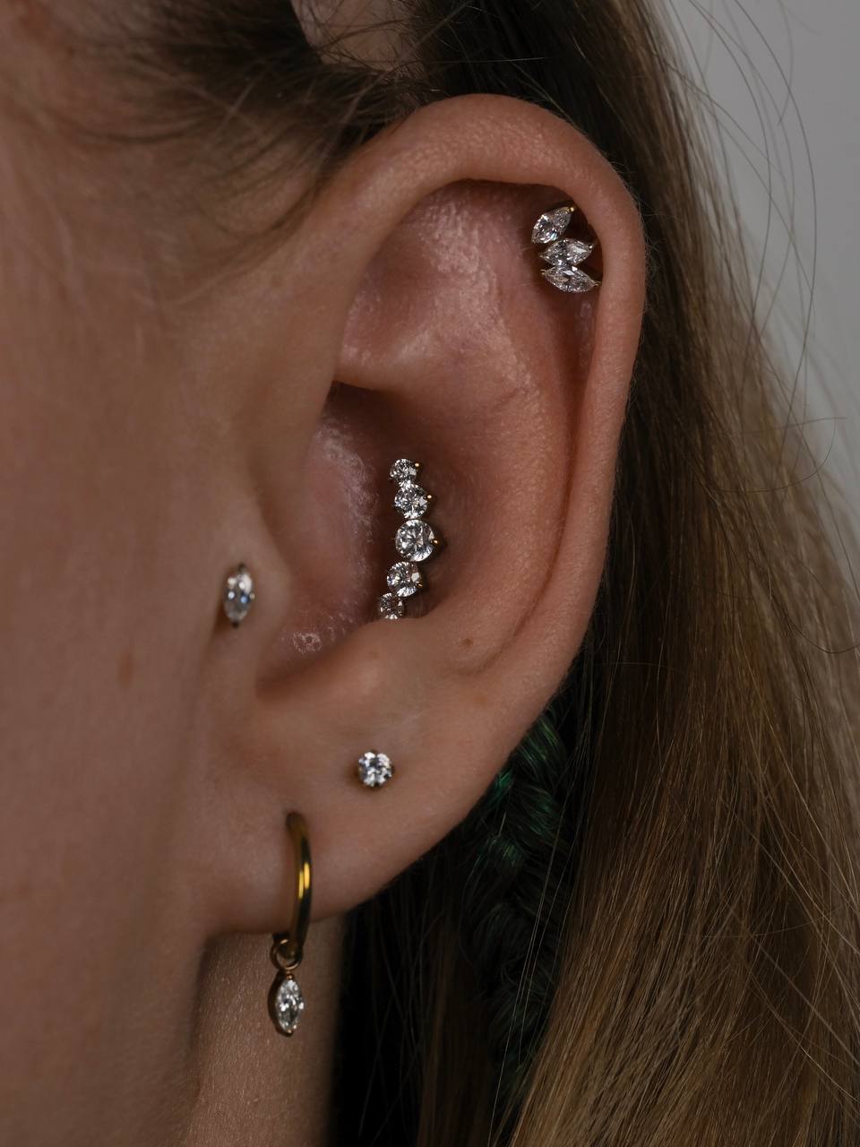 Красивый прокол хеликс