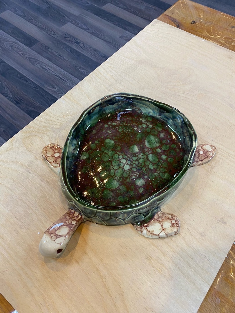 handmade clay ashtray, practical pottery making item for beginners
