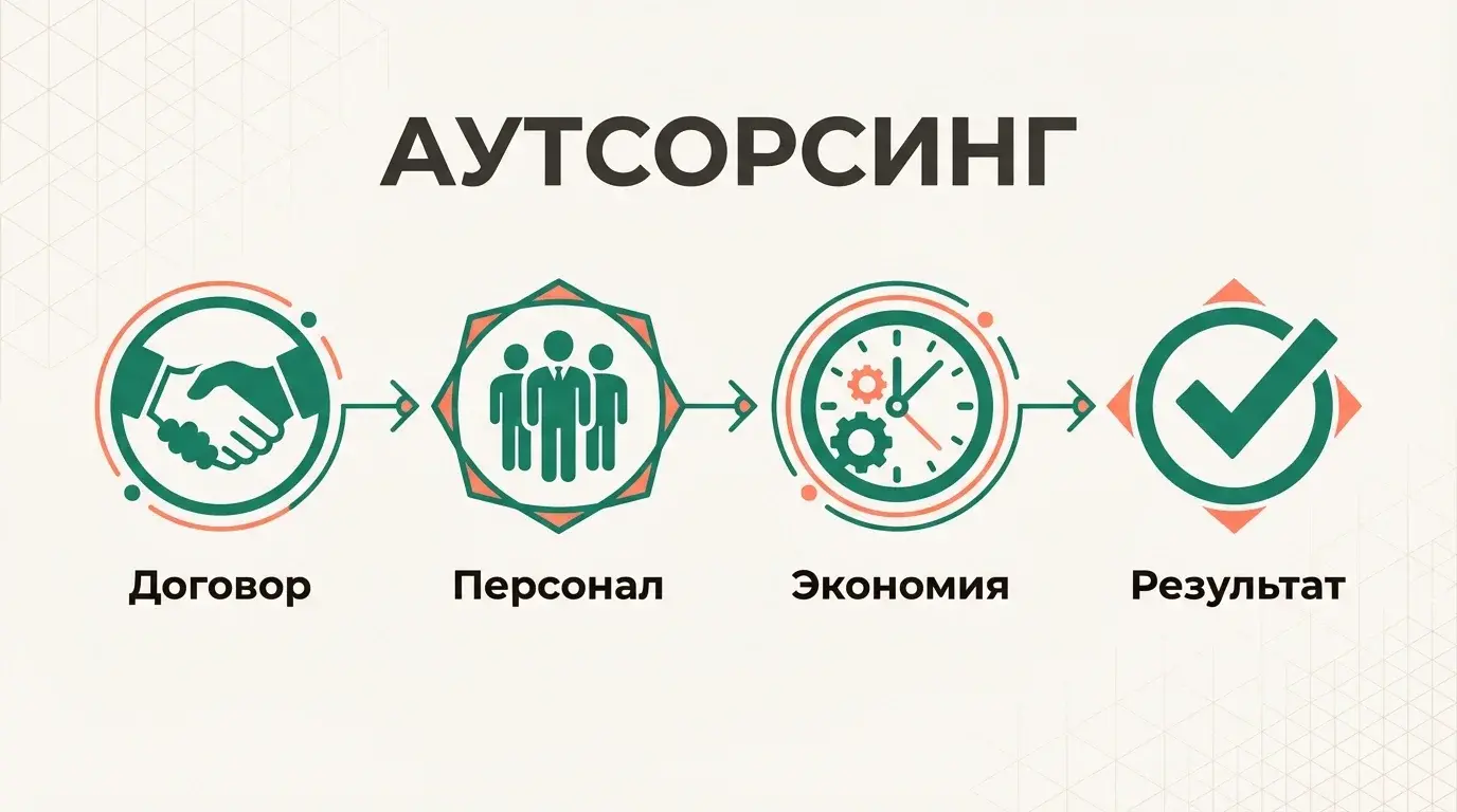 Аутсорсинг персонала - передача бизнес-процессов внешнему подрядчику