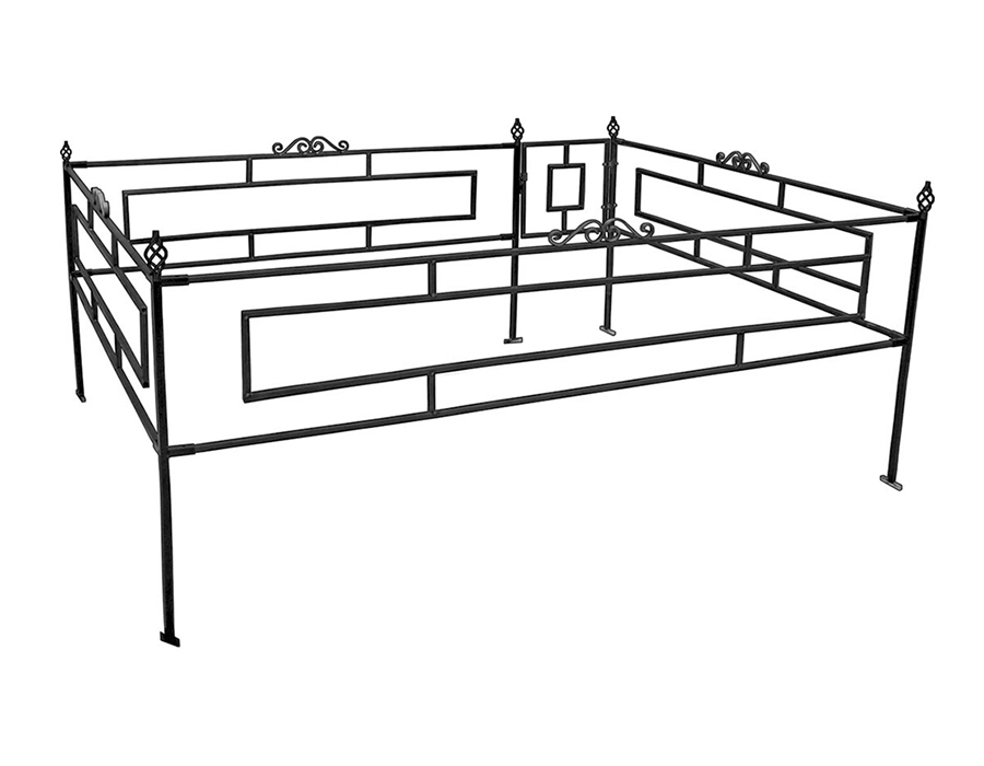 Ограды на могилу размеры чертежи из металла