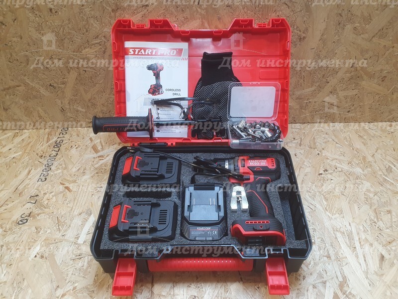 Шуруповерт акумуляторний Start Pro SCD2-20 — повна комплектація в кейсі