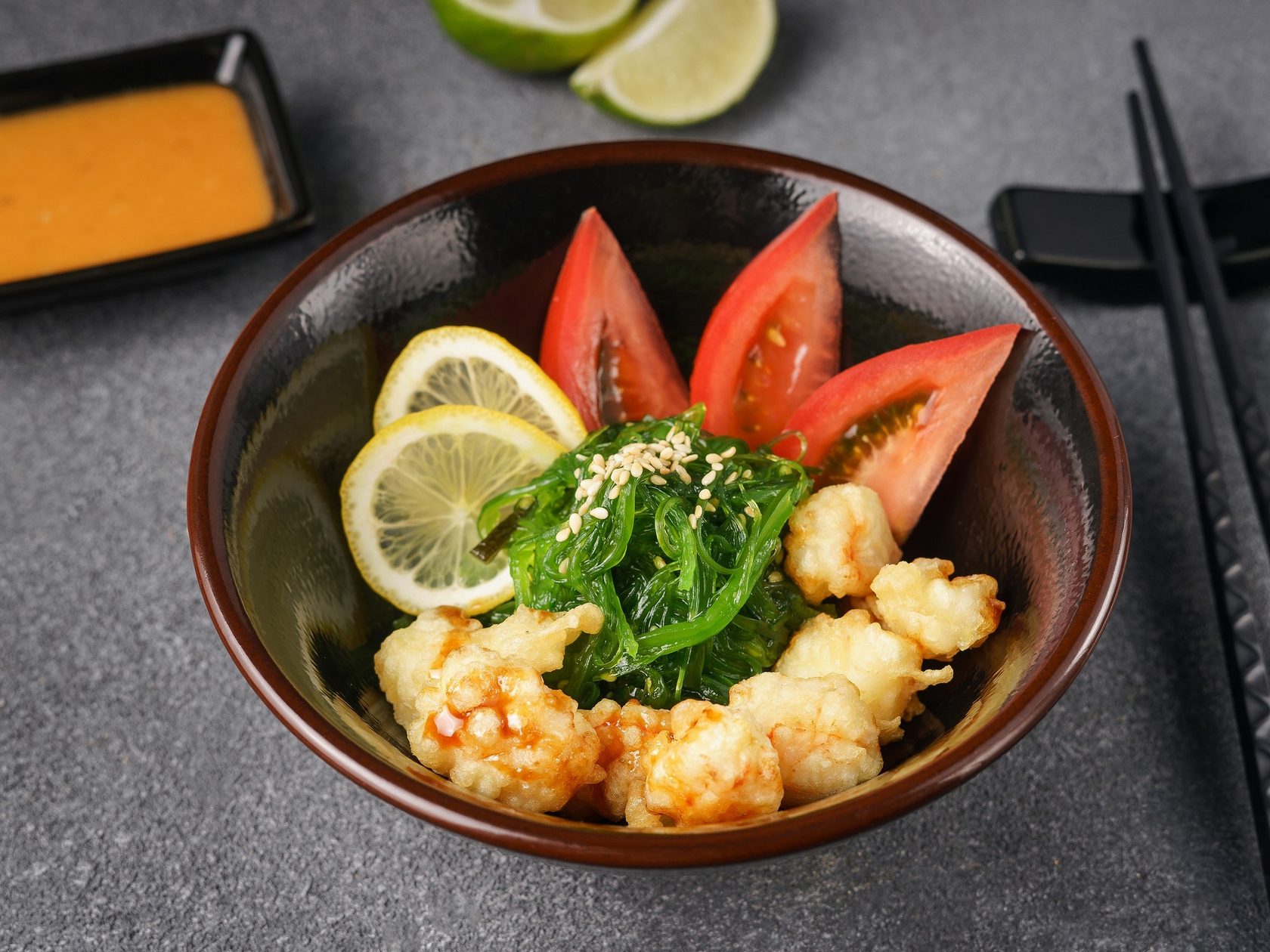 Shrimp Tempura Salad Stamba Грузия