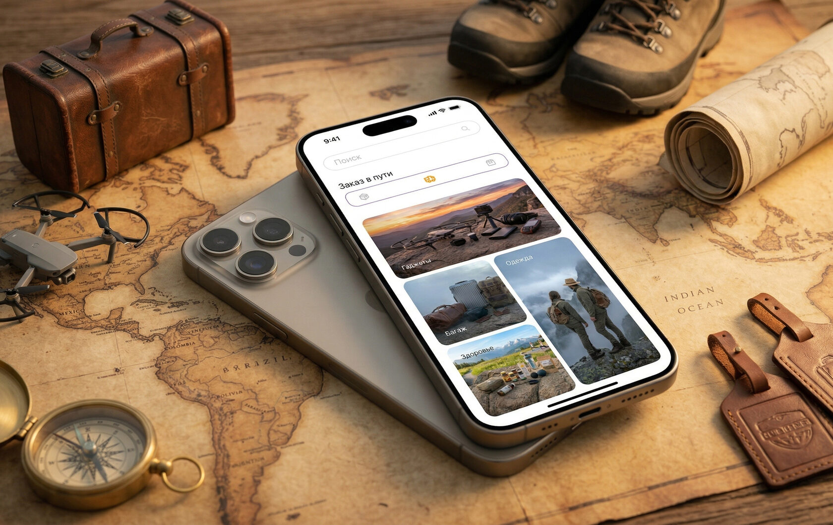 Wayfare — home screen