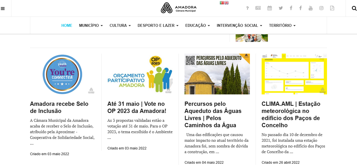 сайт муниципалитета Амадора