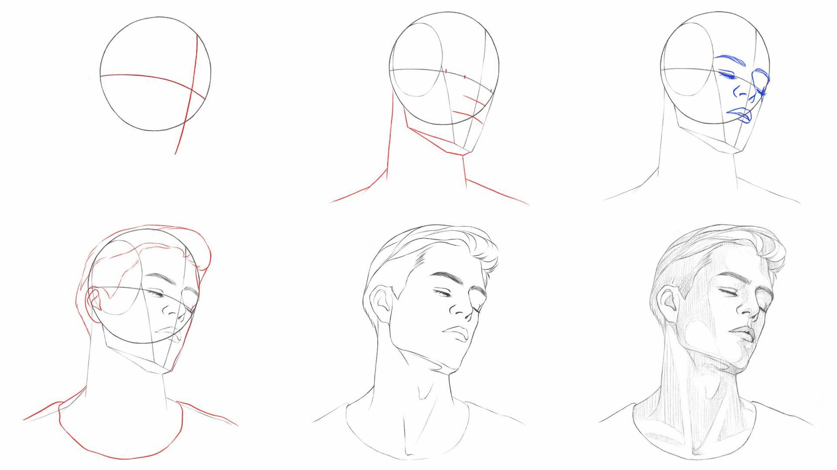 How to Draw a Portrait in the Three Quarters View
