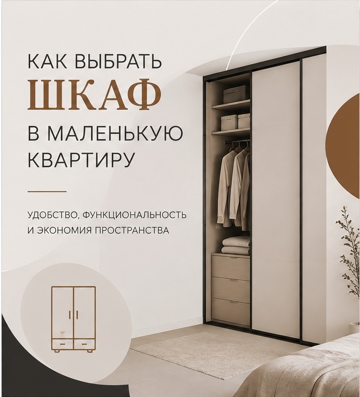 Шкаф в маленькой квартире