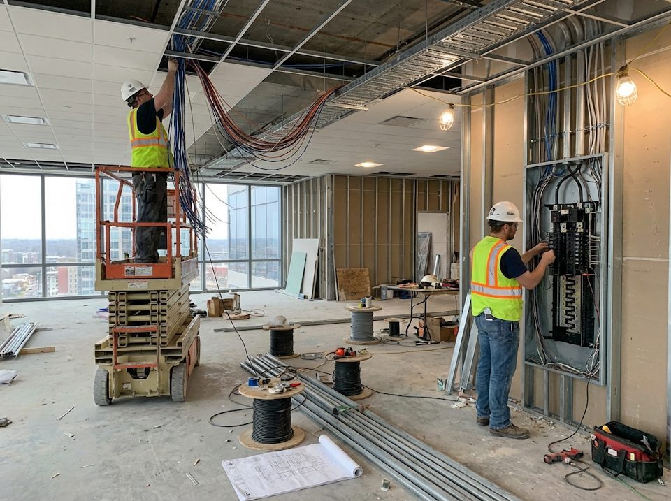 Электромонтаж офисных помещений