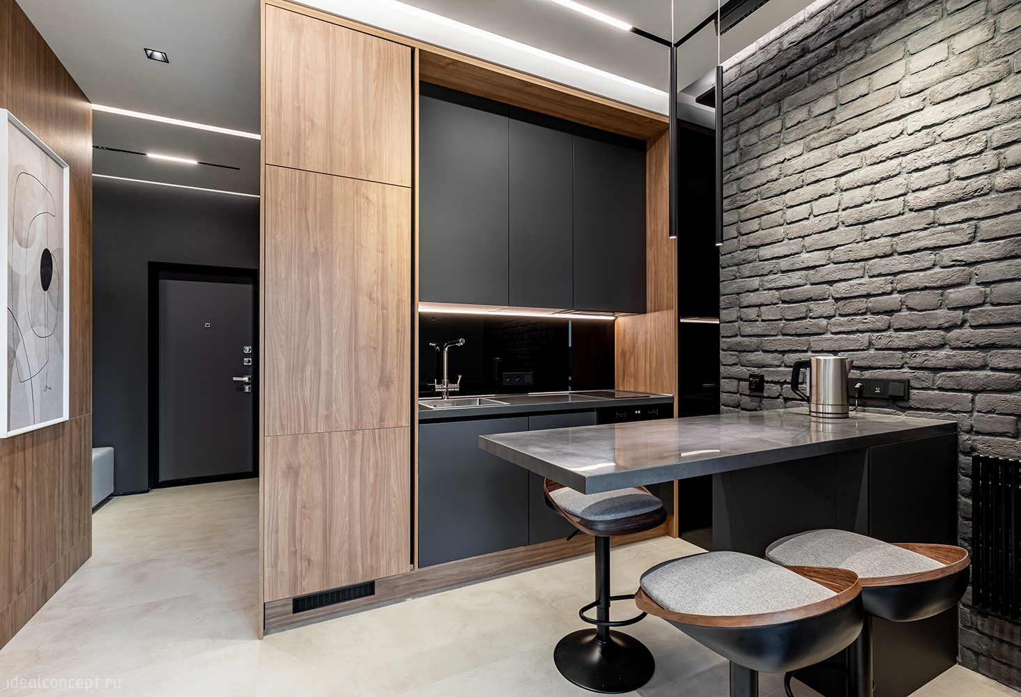 Дизайн современного интерьера квартиры в ЖК Тушино 2018 | Москва.