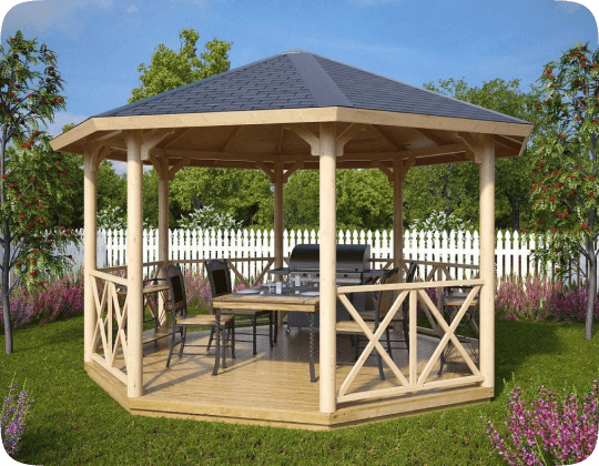 Беседка Б-9 из дерева