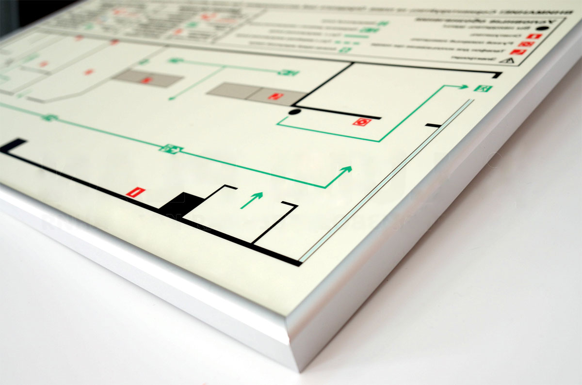 Изготовление планов эвакуации на фотолюминесцентной основе