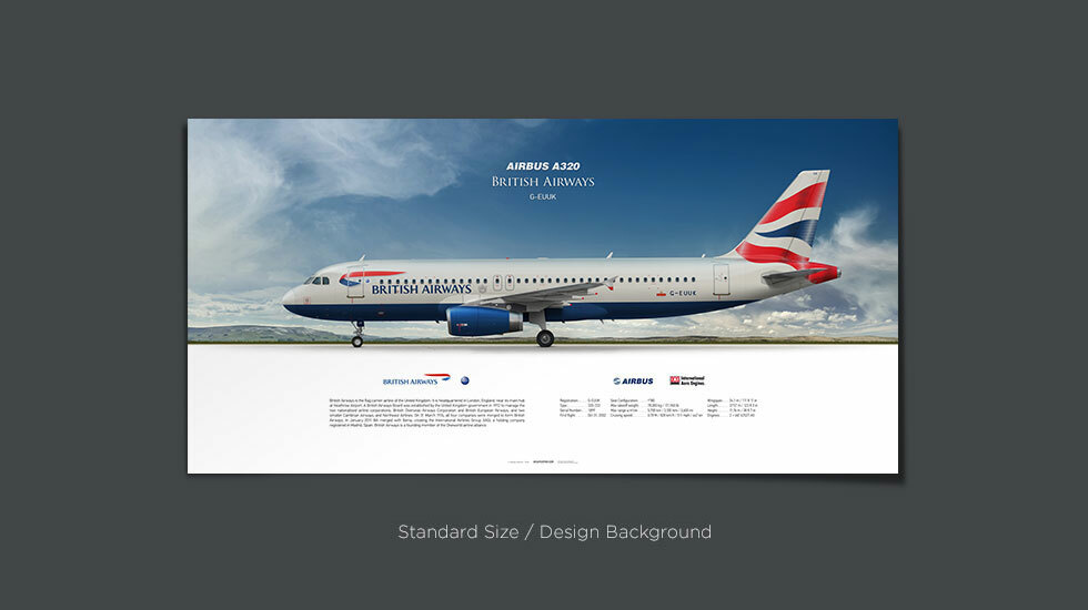 British Airways Airbus A320 G-EUUK | Aviaposter