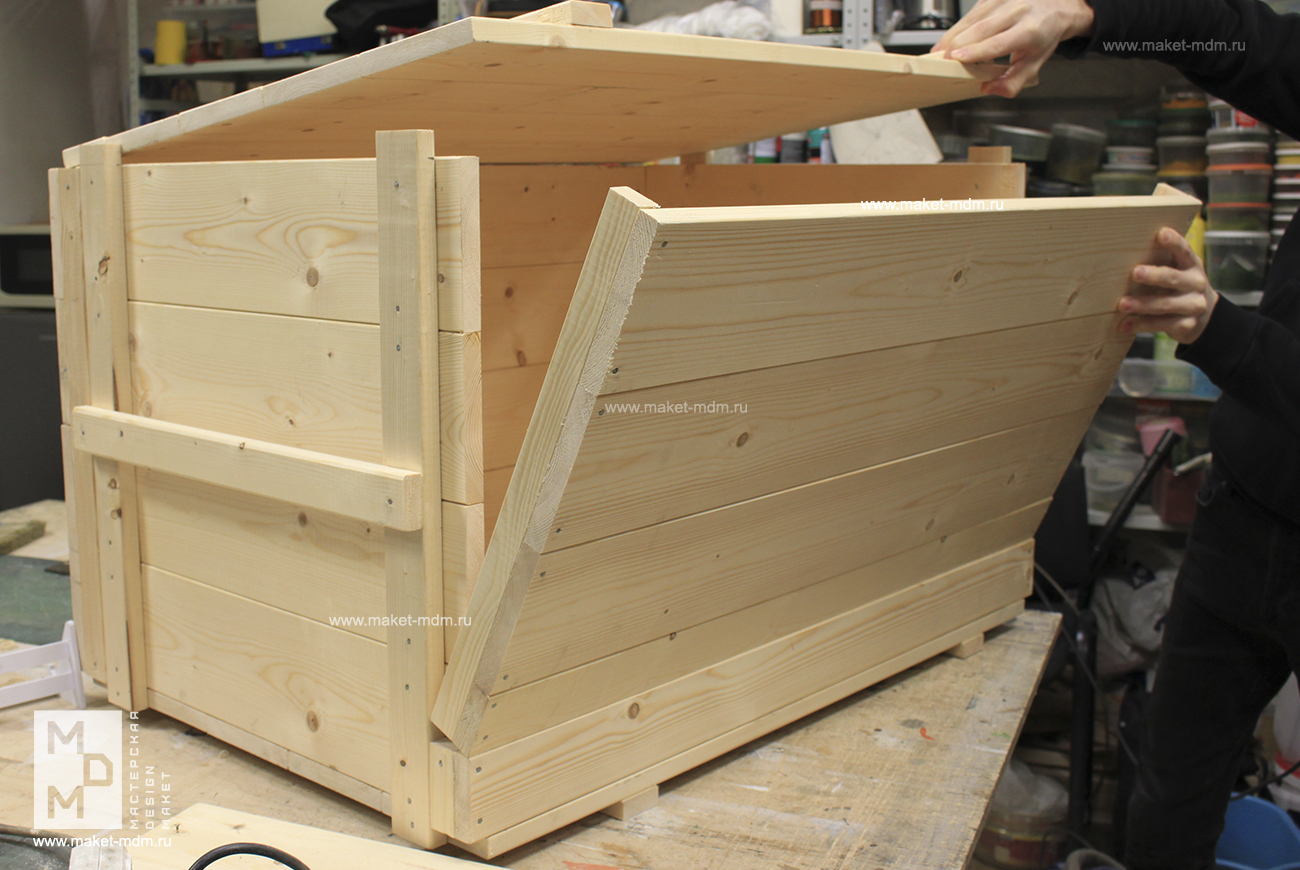 макет облачный полк ТЮЗ