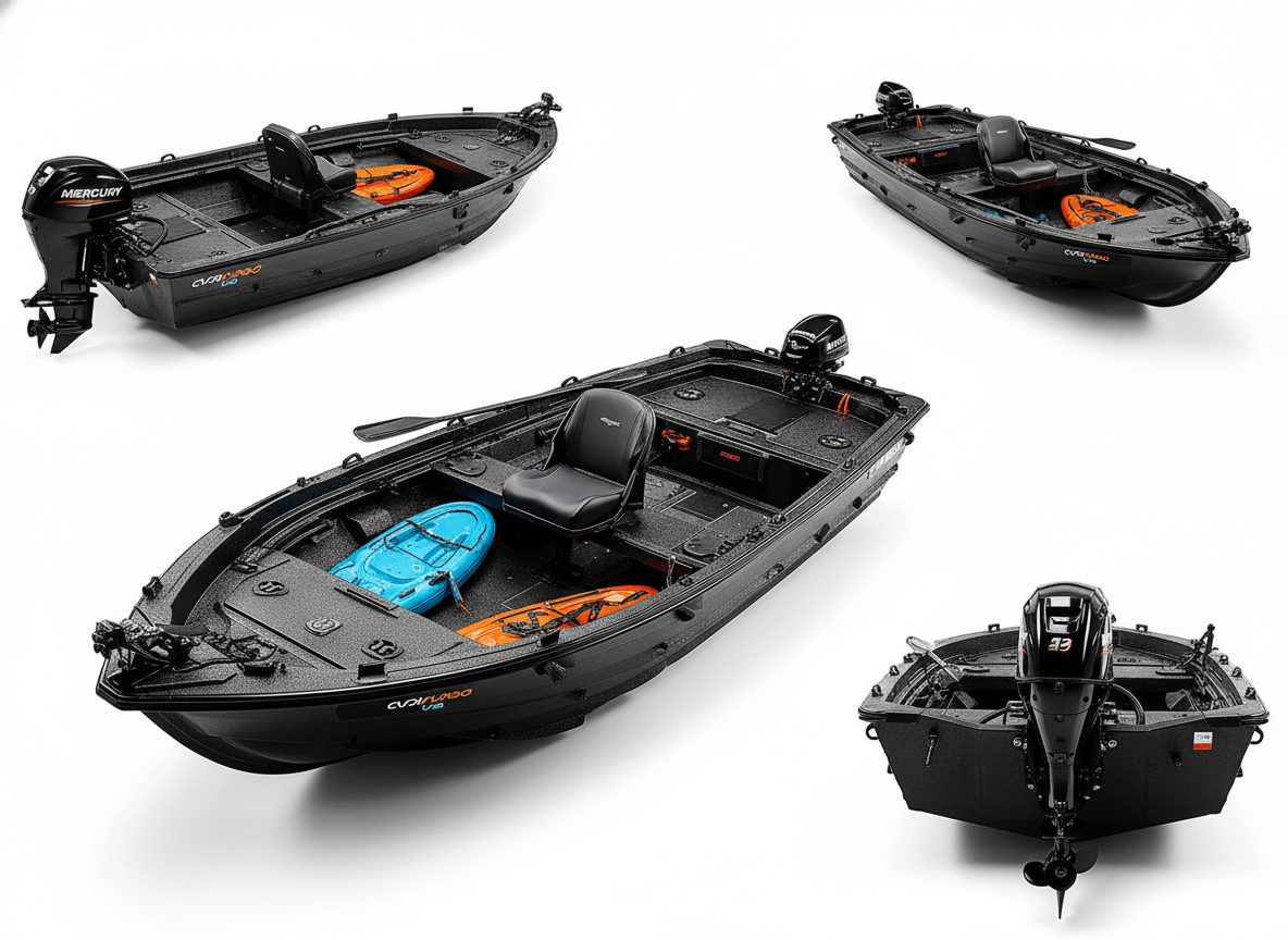 лодка из HDPE пластика для рыбалки