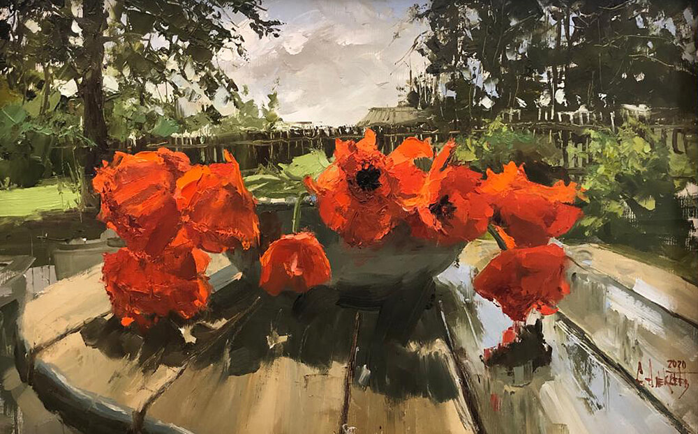 Poppies. 2020. Oil on canvas, 50х70 cm