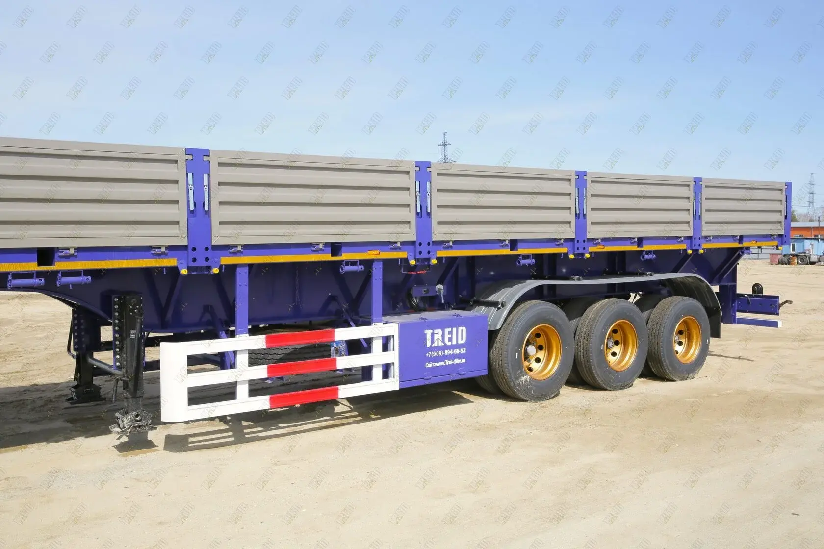 Бортовой полуприцеп AMUR LYR9600JS