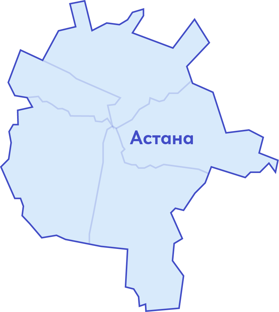 В каком районе находится астана. Астана районы города. Районы Астаны на карте. Сколько районов в Астане карта