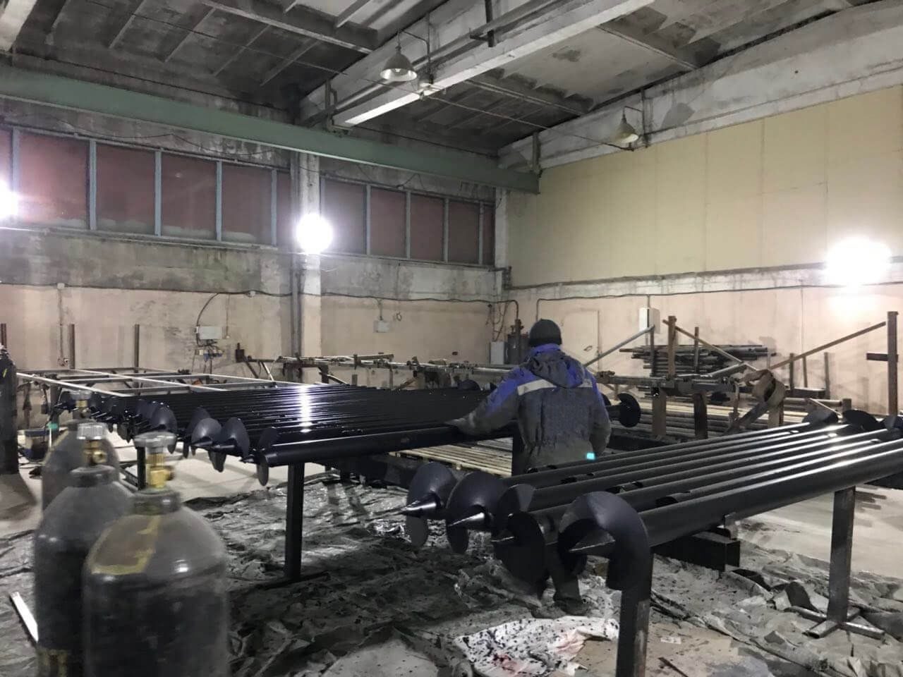 Отзывы о производстве. Производство свай. Завод свай. Производство винтовых свай. Цех по производству свай.