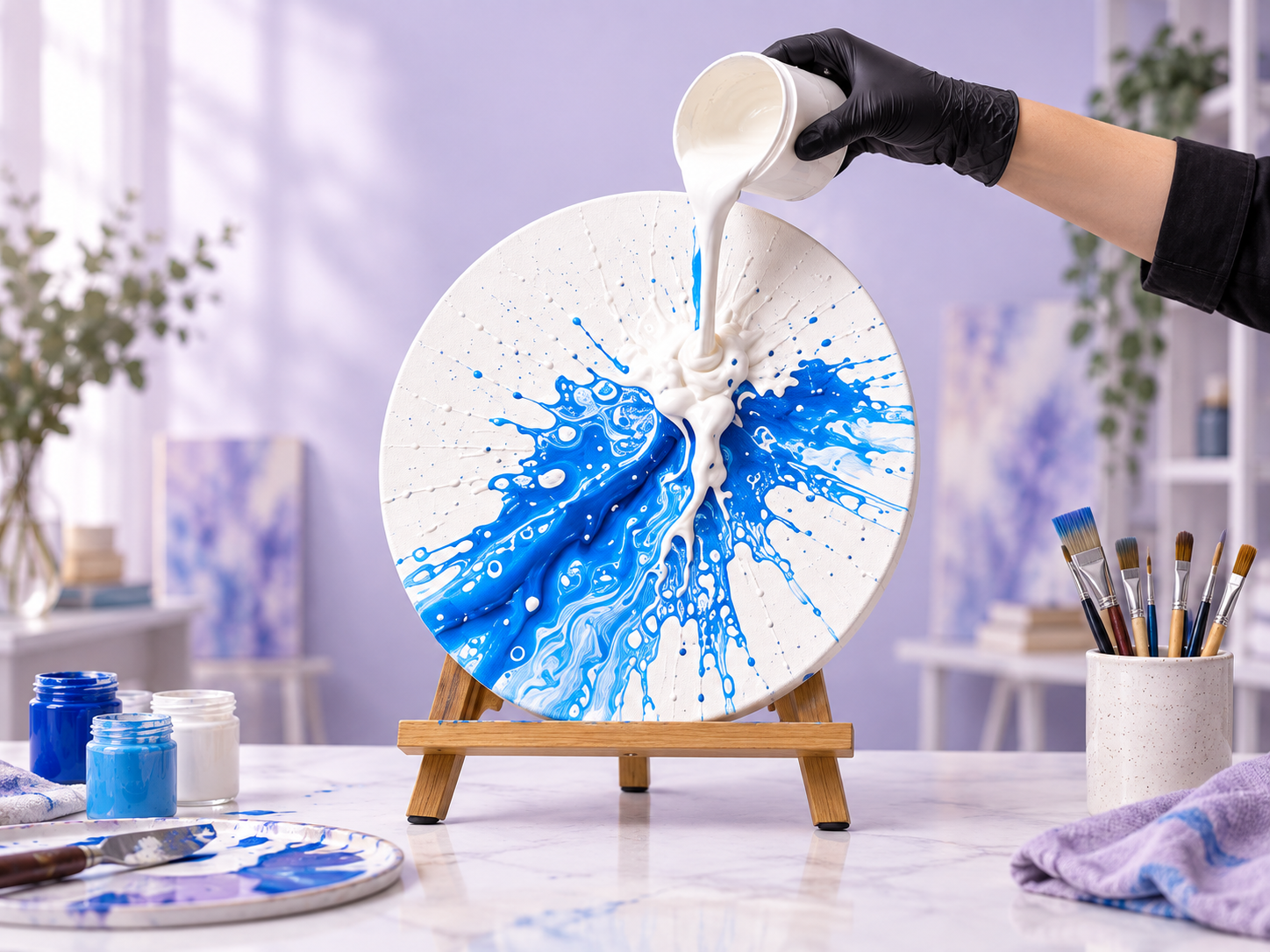 Fluid Art на холсте