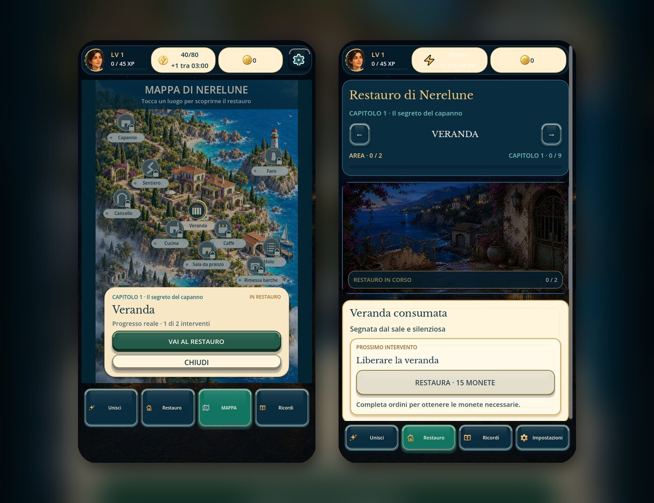 Nerelune: Secrets of the Cove — инди-мердж для Android